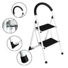 Scala Sgabello Pieghevole 2 Gradini Antiscivolo Metallo Verniciato max 150kg