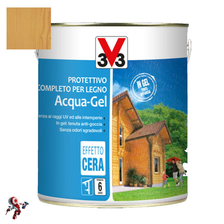 V33 Protettivo completo Acqua-Gel 750 ml Ideale su tutti i tipi di legno