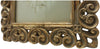 Biscottini Portafoto da appoggio verticale/orizzontale in resina finitura oro anticata L25xPR2xH30 cm