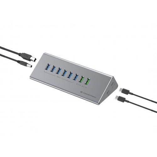 HUBBIES18G hub di interfaccia USB 3.2 Gen 1 (3.1 Gen 1) Type-B 5000 Mbit /s Grigio