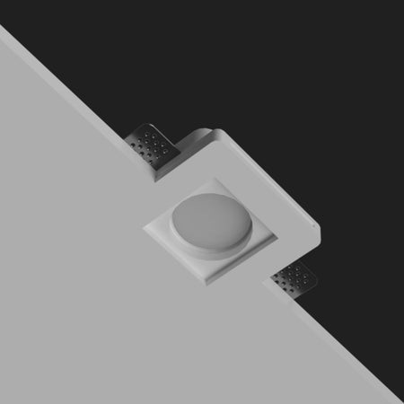 Faretto incasso gesso Lampadari Bartalini OTESSORG 040 GU10 LED scomparsa