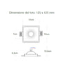 Faretto incasso gesso Lampadari Bartalini SEIARB 045 GU10 LED scomparsa