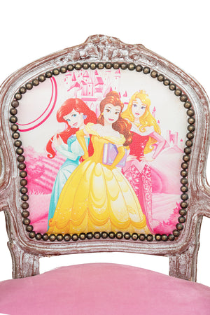 Biscottini POLTRONA DA BAMBINO STILE FRANCESE LUIGI XVI IN LEGNO MASSELLO DI FAGGIO Sedia