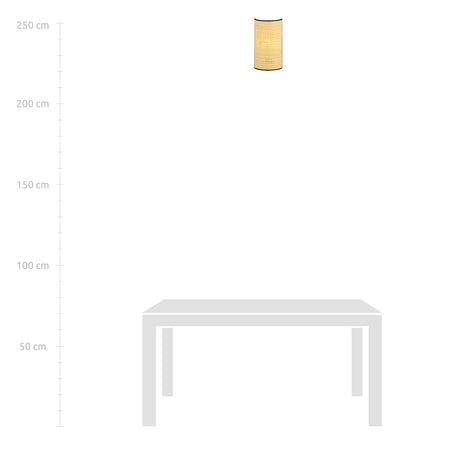 Applique Nordica 1 Luce Aston In Acciaio Nero E Rattan