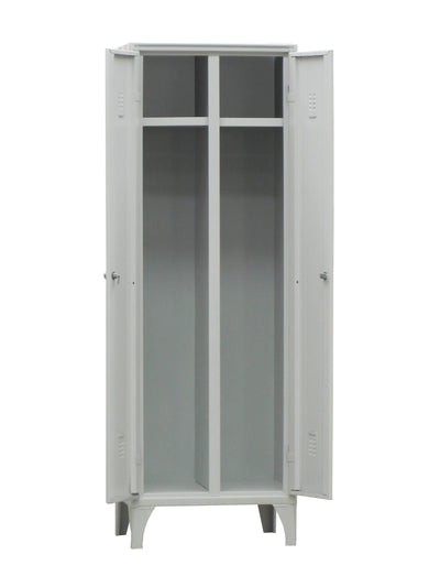 Armadio spogliatoio salvaspazio con 2 posti con chiusura con anta e serratura cm. 60x50x180h
