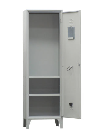 Armadietto spogliatoio con 2 ripiani inferiori regolabili per Vigili Del Fuoco cm. 60x50x195h