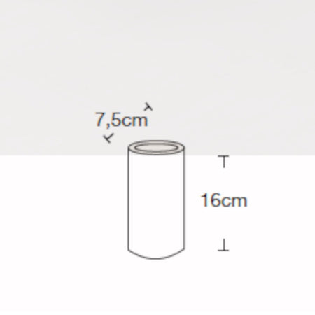 Applique gesso Lampadari Bartalini AIPPA 1100A GU10 LED biemissione verniciabile