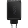 Goobay 65555 Caricabatterie per dispositivi mobili Computer portatile, Smartphone Nero AC Ricarica rapida Interno (Goobay 65555 oplader til mobil enhed L)