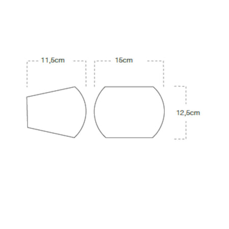 Applique gesso Lampadari Bartalini LLAB G9 LED biemissione verniciabile