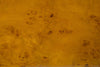 Biscottini Scrivania in legno impiallacciato finitura noce arricchita con intarsi e decori in bronzo totalmente realizzati a mano