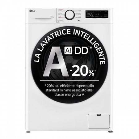 LAVATRICE LG 13KG VAPORE CLASSE A WHITE