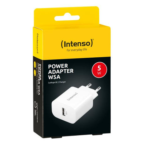 INTENSO ALIMENTATORE 5W 1 ENTRATA USB A BIANCO