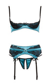 Shelf Bra Set Nero Verde