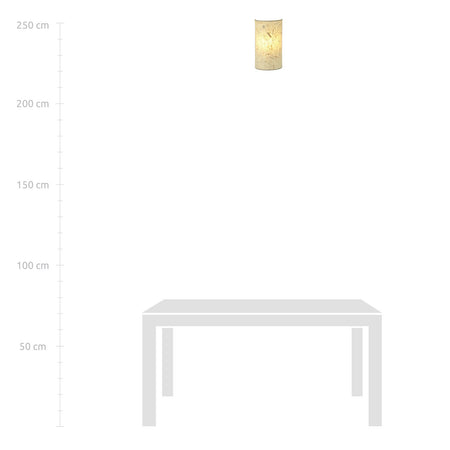 Applique Minimal 1 Luce Aston In Acciaio Bianco E Beige Effetto Sughero