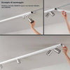 Binario faretti Perenz SNODO 8290 B 8292 B 8294 OR GU10 LED sistema modulare spot orientabili