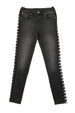 KAPPA Jeans Donna Banda Bissa Dark Grey/black da donna