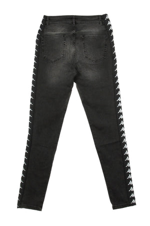 KAPPA Jeans Donna Banda Bissa Dark Grey/black da donna