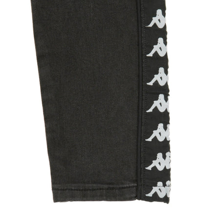 KAPPA Jeans Donna Banda Bissa Dark Grey/black da donna