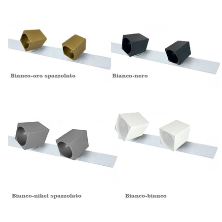 Binario faretti Perenz SNODO 8290 B 8292 B 8294 OR GU10 LED sistema modulare spot orientabili