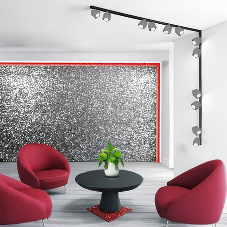 Binario faretti Perenz SNODO 8292N 8290N 8294 GU10 LED sistema modulare angolare interno spot quadrato orientabili