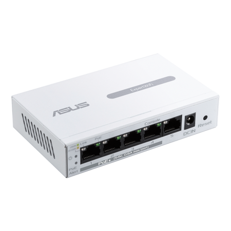 ASUS ExpertWiFi EBP15 Gestito Gigabit Ethernet [10/100/1000] Supporto Power over Ethernet [PoE] Bianco (ASUS 5 PORT POE+ SWITCH EBP15)