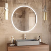 Specchio bagno retroilluminato led rotondo a filo lucido 70 80 LUZON
