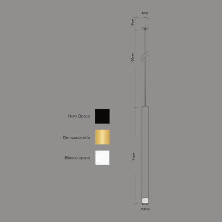 Sospensione moderna Lampadari Bartalini OOBMAB LED metallo acrilico