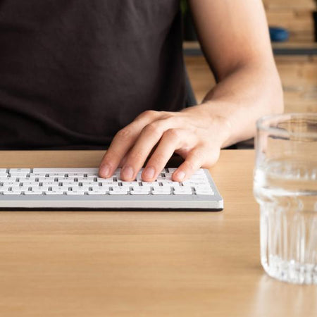 R-Go Tools Compact Break tastiera Ufficio Bluetooth QWERTY Italiano (R-Go Compact Break keyboard, - QWERTY [IT], bluetooth, white)