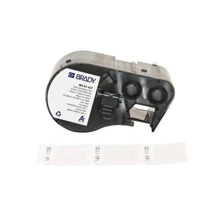 Brady M4-91-427 etichetta per stampante Nero, Bianco Etichetta per stampante autoadesiva (BMP41/BMP51/BMP53/M511 Label - Printer Labels)