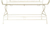 Biscottini Divanetto/panchina in ferro battuto finitura bianca anticata 120x52x79 cm