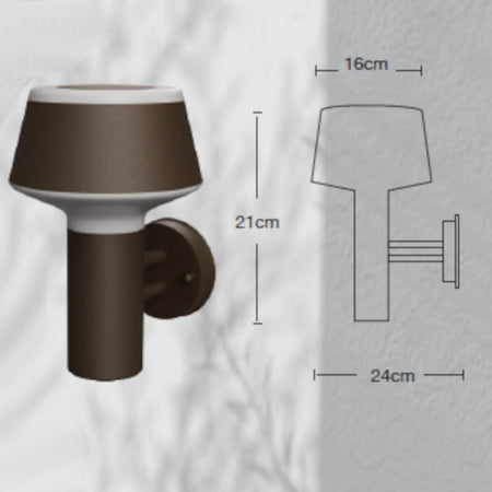 Applique classico Lampadari Bartalini ACSALEV AP C E27 LED IP65 alluminio acrilico