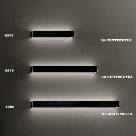 Applique led Perenz RUMMO 8280 LC 2400LM 3000K modulo led integrato biemissione metallo alluminio