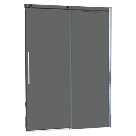 Porta doccia scorrevole fumè anticalcare 195h 8mm EUCLIDE