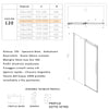 Porta doccia scorrevole fumè anticalcare 195h 8mm EUCLIDE