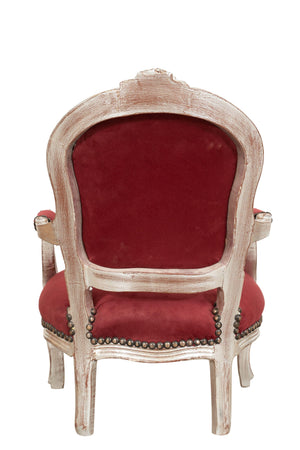 Biscottini POLTRONA DA BAMBINO STILE FRANCESE LUIGI XVI IN LEGNO MASSELLO DI FAGGIO