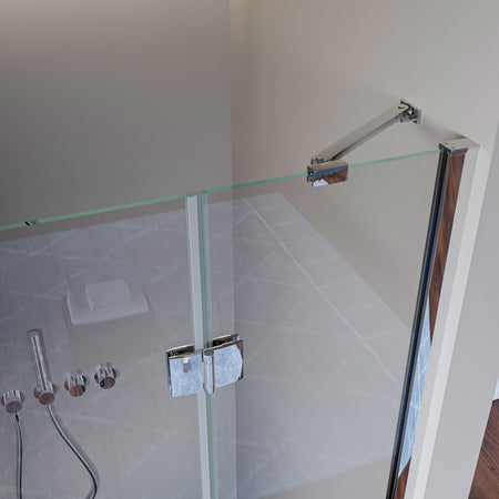 Porta Doccia Nicchia Battente trasparente 8mm H195cm REGINA