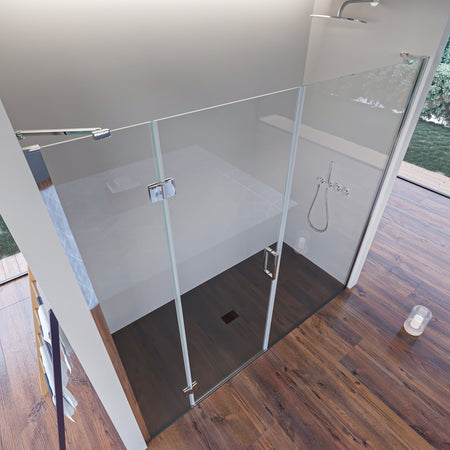 Porta Doccia Anta Battente Cristallo 8mm h195 cm REGINA