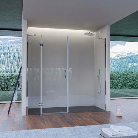 Porta Doccia Anta Battente Cristallo 8mm h195 cm REGINA