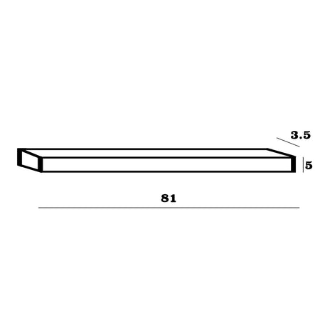 Applique classico led Perenz RUMMO 8280 MM LC 2400LM 3000K marrone modulo led integrato biemissione metallo alluminio