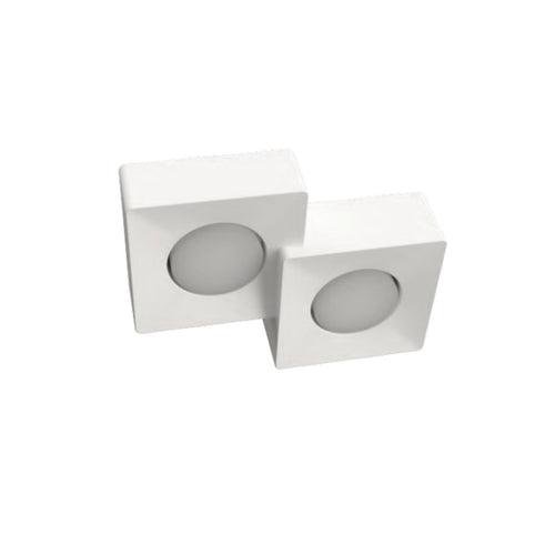 Plafoniera gesso Lampadari bartalini ORDAUQS 2 GX53 LED moderna verniciabile