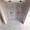 Porta doccia pieghevole ingresso centrale H195cm 6mm REA