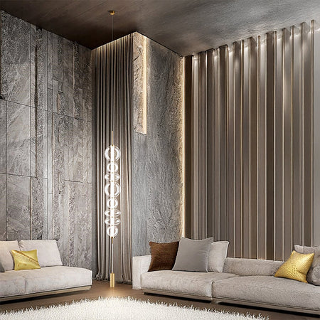 Piantana terra soffitto led dimmerabile Perenz BUBBLES 8165 TR LC 3700LM 3000K altezza regolabile contrappeso