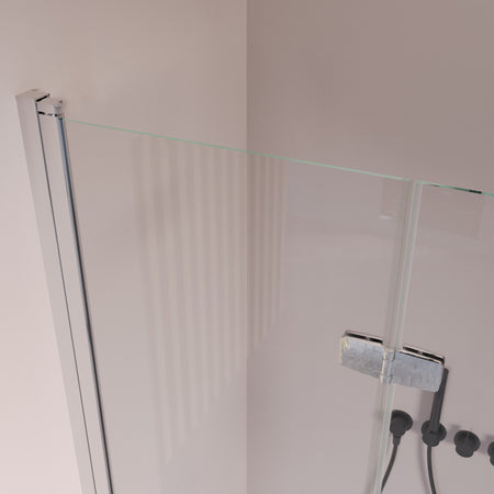 Porta doccia pieghevole ingresso centrale H195cm 6mm REA