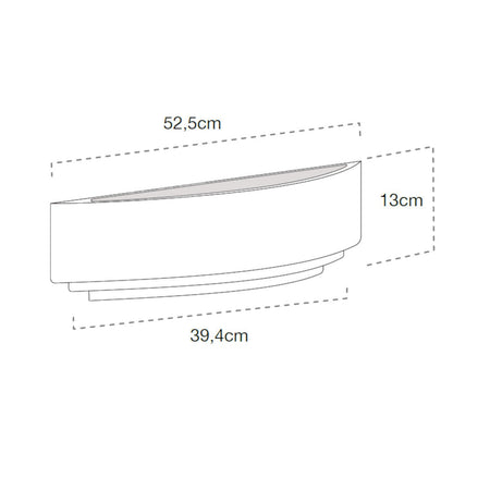 Applique gesso Lampadari Bartalini WOBNIAR 105 E27 LED verniciabile monoemissione