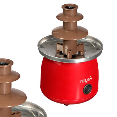 Fontana di Cioccolata in Acciaio e ABS 45 Watt 15x15 H 22.5 cm Facile da usare