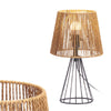 Lampada in Metallo e Corda Lume E27 max 40watt 22x22 H 39 cm Design Moderno