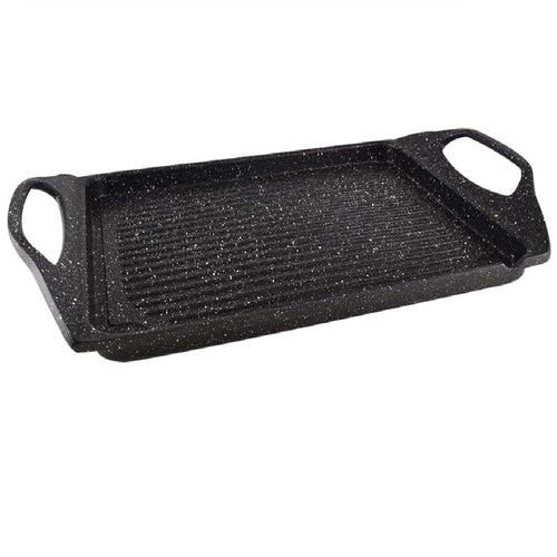 Bistecchiera in Alluminio Pressofuso 45x27cm Antiaderente Induzione Griglia Barbecue
