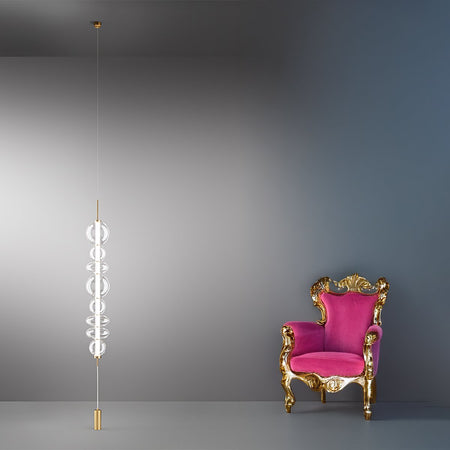 Piantana terra soffitto led dimmerabile Perenz BUBBLES 8165 TR LC 3700LM 3000K altezza regolabile contrappeso