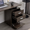 Scrivania in Legno con Cassettiera integrata Porta Pc Computer 120x50cm Quercia Scuro