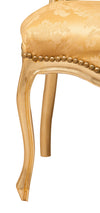 Biscottini Biscottini Sedia Poltroncina Luigi XVI Legno Faggio Oro Intagliata 42x45x90